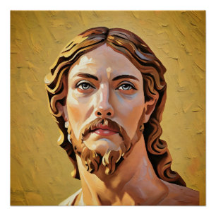 BORSTBEELD VAN CHRISTUS DE VERLOSSER door MICHELAN Perfect Poster