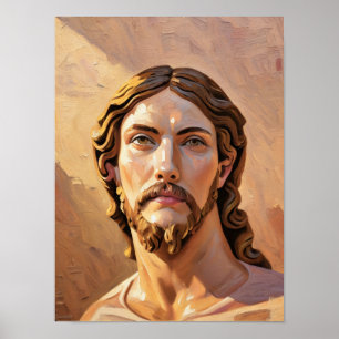 BORSTBEELD VAN CHRISTUS DE VERLOSSER door MICHELAN Poster