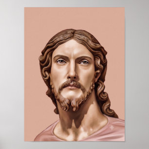 BORSTBEELD VAN CHRISTUS DE VERLOSSER door MICHELAN Poster