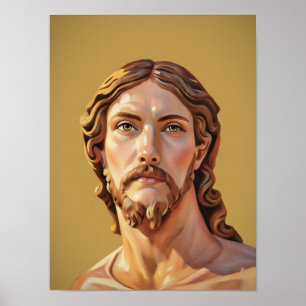 BORSTBEELD VAN CHRISTUS DE VERLOSSER door MICHELAN Poster