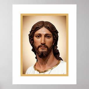 BORSTBEELD VAN CHRISTUS DE VERLOSSER door MICHELAN Poster