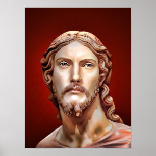 BORSTBEELD VAN CHRISTUS DE VERLOSSER door MICHELAN Poster