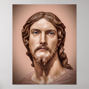 BORSTBEELD VAN CHRISTUS DE VERLOSSER door MICHELAN Poster