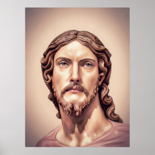BORSTBEELD VAN CHRISTUS DE VERLOSSER door MICHELAN Poster