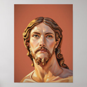 BORSTBEELD VAN CHRISTUS DE VERLOSSER door MICHELAN Poster