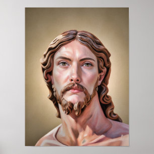 BORSTBEELD VAN CHRISTUS DE VERLOSSER door MICHELAN Poster