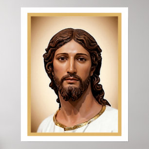 BORSTBEELD VAN CHRISTUS DE VERLOSSER door MICHELAN Poster