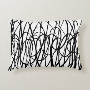 Borstel abstract patroon. Grunge textuur. Achtergr Accent Kussen