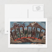 Borstel, ColoradoLarge Letter ScenesBrush, CO Briefkaart (Voorkant / Achterkant)