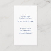 Borstel en scheercrème visitekaartje (Achterkant)