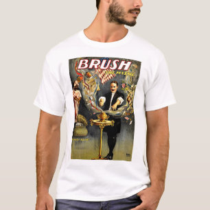 Borstel het Mystic goochelaar poster T-shirt