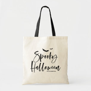 Borstel Lettering Spooky Halloween Trick or treat Tote Bag