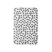 Borstel met zwarte en witte Waterverf Badmat (Voorkant Verticaal)