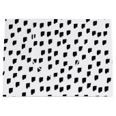 Borstel met zwarte en witte Waterverf Groot Cadeauzakje (Voorkant)