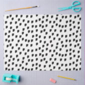 Borstel met zwarte en witte Waterverf Tissuepapier (Craft)