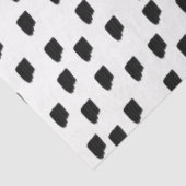 Borstel met zwarte en witte Waterverf Tissuepapier (Detail)