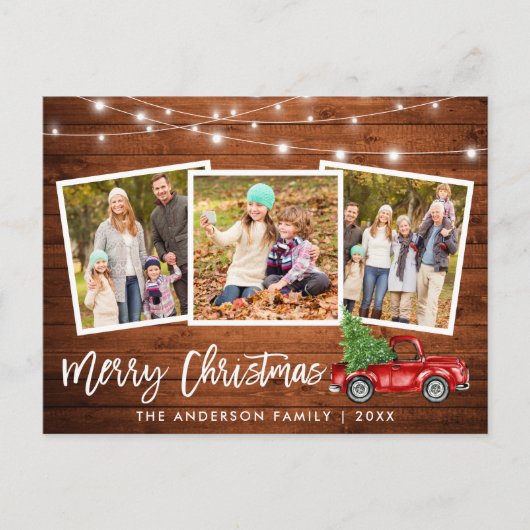 Borstel Script Houten Lichten Vrachtwagen 3 Foto K Briefkaart (Voorkant)