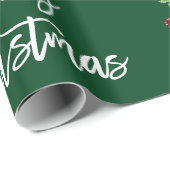 Borstel Script Kerst  Truck Groen Cadeaupapier (Rol Hoek)