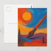 Borstel van dromen briefkaart (Voorkant / Achterkant)