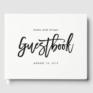 borstelbaar handvat voor COLOR Wedding Guest Book Gastenboek