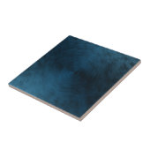 Borstelbaar metaal blauw staal Abstract Tegeltje (Zijkant)