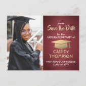 Borstelde Bourgondische Afstuderen Foto Bewaar de Briefkaart (Voorkant)