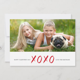 Borstelde XOXO Photo Valentijnsdag Kaart