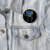 Borstelrobots - Vol 1: Lunabot Ronde Button 5,7 Cm (In situ)