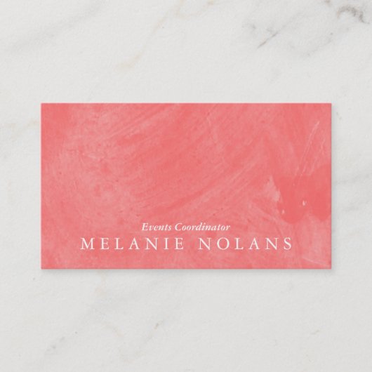 Borsteltextuur (guave) visitekaartje (Voorkant)