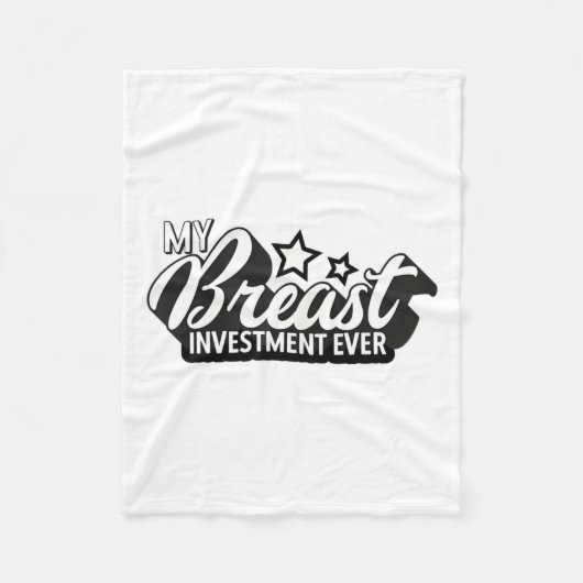 Borstimplantaten Ies Grappige Nieuwe S Plastische Fleece Deken (Voorkant)