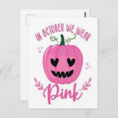 Borstkanker 2025-Inspirerend roze lint bewust Briefkaart (Voorkant / Achterkant)