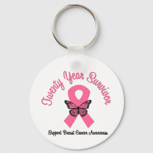 Borstkanker 20 jaar overleving sleutelhanger