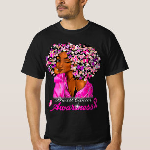 Borstkanker Awareness African American Women Mel T-shirt