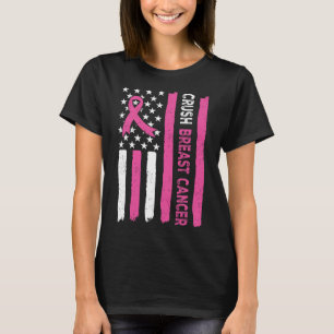 Borstkanker Awareness Bling Pink Ribbon 3 T-shirt