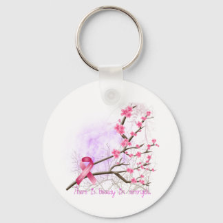 Borstkanker Awareness Cherry Blossom Sleutelhanger