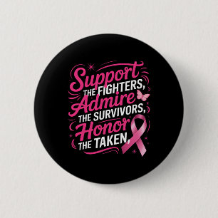 Borstkanker Awareness Fighters Overlevenden Eer T Ronde Button 5,7 Cm