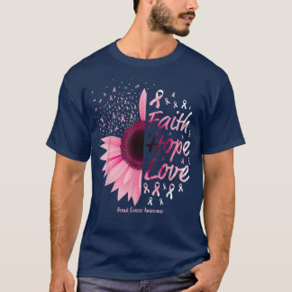 Borstkanker Awareness geeft Christelijke Faith Hop T-shirt
