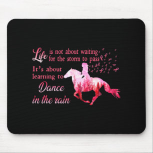 Borstkanker Awareness Horse Ribbon Pink Gifts Wo Muismat