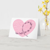 Borstkanker Awareness Kaart (Gele Bloem)