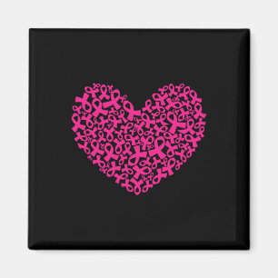 Borstkanker Awareness Maand Lint Hart Vrouwen M Magneet