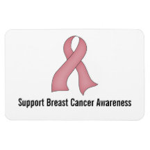 Borstkanker Awareness (medium roze) Magnet
