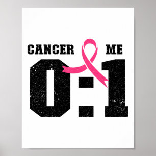 Borstkanker Awareness Pink Ribbon - ME 1 Kanker Poster