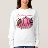 Borstkanker Awareness Pink Support Squad Outfit Trui (Voorkant)