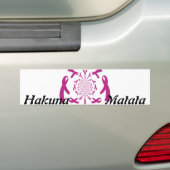 Borstkanker Awareness Ribbon Bumpersticker (Op auto)