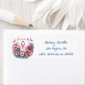 Borstkanker Awareness Ribbon Etiket (Insitu)