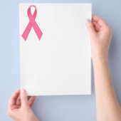 Borstkanker Awareness Ribbon Flyer (Hand)