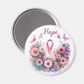 Borstkanker Awareness Ribbon Magneet (Voorkant / Achterkant)