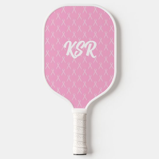 Borstkanker Awareness Ribbon Signature Pickleball Paddle (Voorkant)
