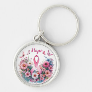 Borstkanker Awareness Ribbon Sleutelhanger