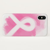 Borstkanker Awareness Ribbon Waterverf Case-Mate iPhone Case (Achterkant (horizontaal))